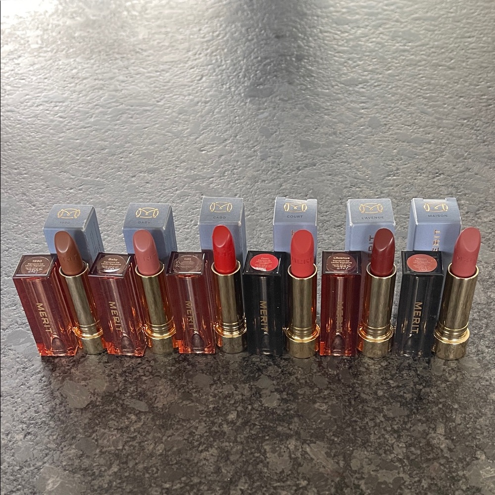 Merit Signature Lip Lightweight Matte Finish choose from 6 shades
